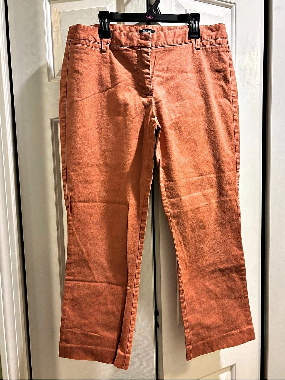J.Crew Stretch Straight Leg Pants in Rust Size 8